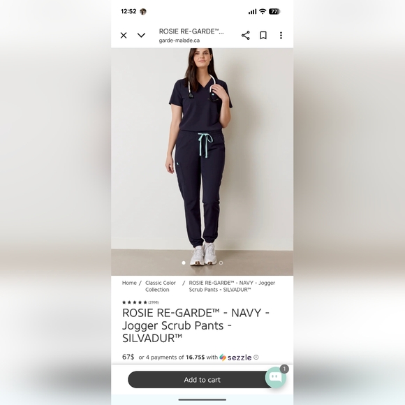 Blue Scrub Set - Picture 5 of 6